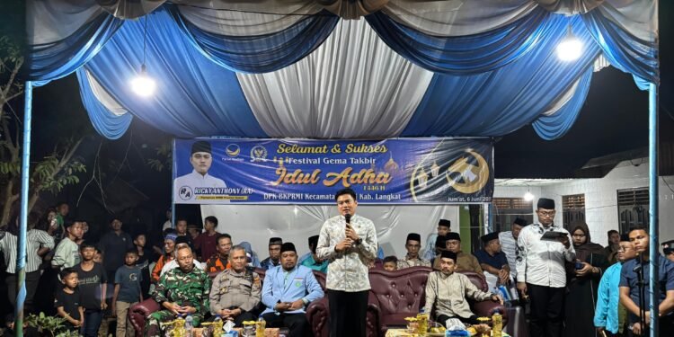 Buka Festival Gema Takbir Idul Adha 2025 di Langkat, Ricky Anthony : Ini Komitmen NasDem