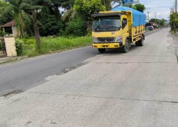 Polda Sumut Selidiki Jalan Beton di Umar Baki Kota Binjai, Diduga tak Sesuai Bestek