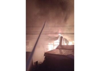 Kendala Karena Angin Kencang, 4 Bangunan di Berastagi Ludes Terbakar