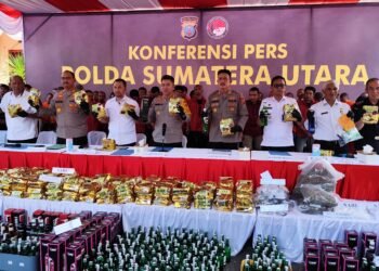 534 Tersangka Diringkus Polisi di Langkat dan Binjai, 206 Kg Sabu dan 70 Ribu Ekstasi Disita
