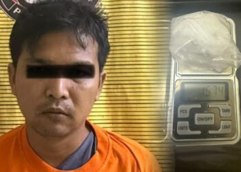SIAL KALI Mau Kabur Mesin Motor Mati, Pria di Kota Binjai Diringkus Polisi 15,74 Gram Sabu Disita