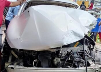 Satu Unit Mobil Tertabrak Kereta Api Jurusan Kota Medan-Binjai, 1 Tewas dan 2 Luka-Luka