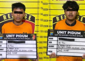 Acungkan Parang ke Korban saat Beraksi, 2 Tersangka Curanmor di Kota Binjai Diringkus Tim Cobra