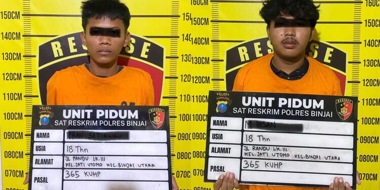 Acungkan Parang ke Korban saat Beraksi, 2 Tersangka Curanmor di Kota Binjai Diringkus Tim Cobra