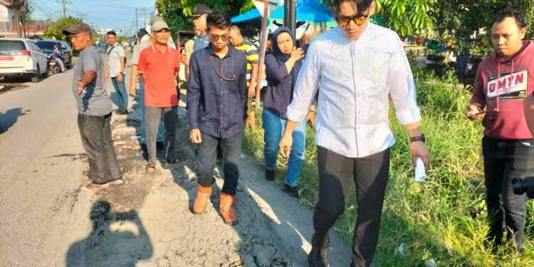 Wakil Wali Kota Binjai Warning PT Nindya Karya Perbaiki Jalan Rusak Akibat Bekas Galian Pipa Air