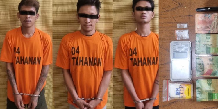 Sering Jual Beli Sabu Didekat Tempat Ibadah, 3 Pria di Kota Binjai Diringkus Polisi