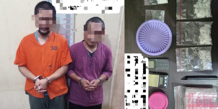 2 Pria di Stabat Diringkus Polisi, 61,69 Gram Sabu dan Alat isap Disita