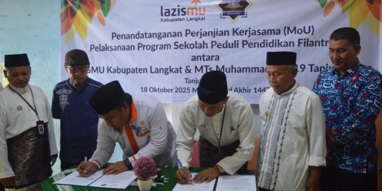 Agar Tepat Tepat Sasaran MTs Muhammadiyah 19 Tanjung Pura Gandeng Lazismu