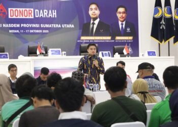 Ricky Anthony : Targetkan 500 kantong pada Kegiatan Donor Darah Jelang HUT ke-14 NasDem Sumut