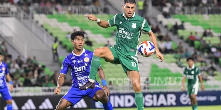 Bermain dengan 10 Pemain, PSMS Medan Menang 1-0 Atas Persiraja