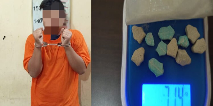Polisi Sita 10 Butir dan 7,14 Gram Serbuk Ekstasi dari Pria yang Diringkus di Jalinsum Medan-Aceh