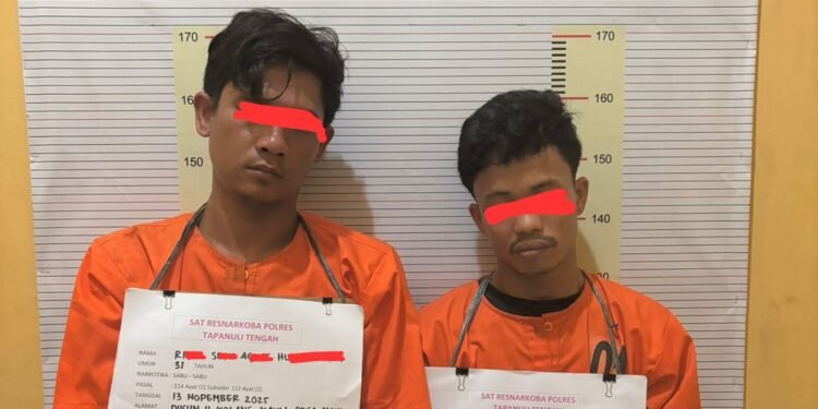 Dua Pengedar Narkoba Ditangkap di Tapteng dan Sibolga, 12,61 Gram Sabu Disita Polisi