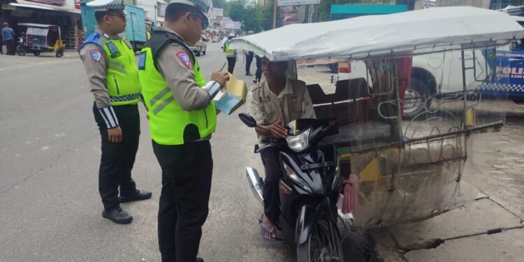 Polres Sibolga Gelar Razia Ops Zebra Toba 2025, Banyak Pelanggar Kasat Mata Ditindak