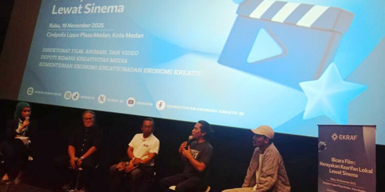 Perkuat Ekosistem Perfilman Medan, Kementerian Ekonomi Kreatif Hadirkan Bicara Film: Merayakan Kearifan Lokal Lewat Sinema