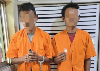 Gerebek Gudang Kosong di Babalan Langkat, 2 Pria Ditangkap dan Polisi Sita 1,1 Gram Sabu
