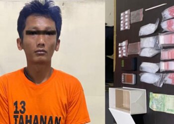 Pengedar Narkoba di Selesai Langkat Diringkus, 18 Paket Sabu Disita Polisi