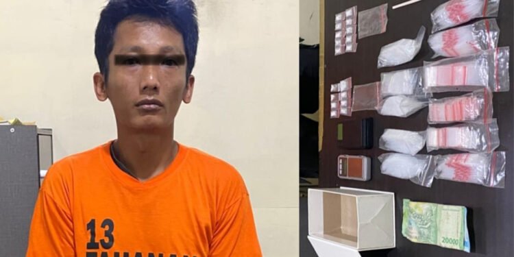 Pengedar Narkoba di Selesai Langkat Diringkus, 18 Paket Sabu Disita Polisi