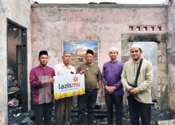 PCM Kampung Dadap Gandeng LAZISMU Salurkan Donasi Kebakaran di Medan
