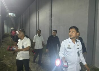 Tingkatkan Kewaspadaan Jelang Nataru, Petugas Lapas Kelas IIA Binjai Ekstra Kontrol Brandgang