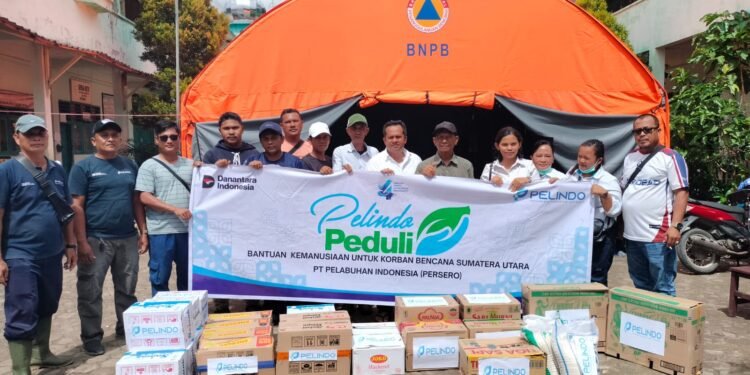 Pelindo Salurkan Bantuan Korban Banjir dan Longsor di Sibolga dan Tapteng