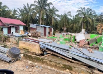 Masyarakat di Sei Lepan Langkat Masih Mengungsi, Bukan Karena Terendam Banjir Tapi Rumah Roboh