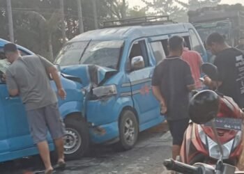 Polisi Selidik Kecelakaan Laga Kambing Dua Unit Timtak di Jalinsum Medan-Aceh