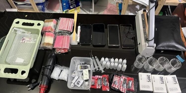 Polda Sumut Gerebek Apartemen di Cemara Asri Tempat Peracikan Vape Mengandung Narkoba