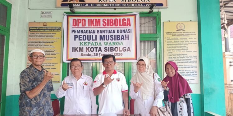 DPD IKM Kota Sibolga Salurkan Bantuan Tunai untuk Korban Banjir dan Longsor