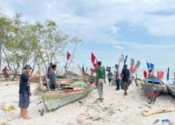 Tangkahan Perahu Tertutup Pasir, Nelayan Teluk Mengkudu Harap Perhatian Bupati Sergai