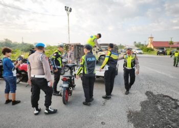 21 Sepeda Motor Diamankan Usai Polisi Sisir Titik Rawan di Kota Binjai saat Asmara Subuh
