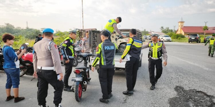 21 Sepeda Motor Diamankan Usai Polisi Sisir Titik Rawan di Kota Binjai saat Asmara Subuh