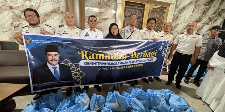 Ramadhan Berbagi, Direktorat Pemasyarakatan dan Imigrasi Sumut Salurkan 4.000 Paket untuk Masyarakat