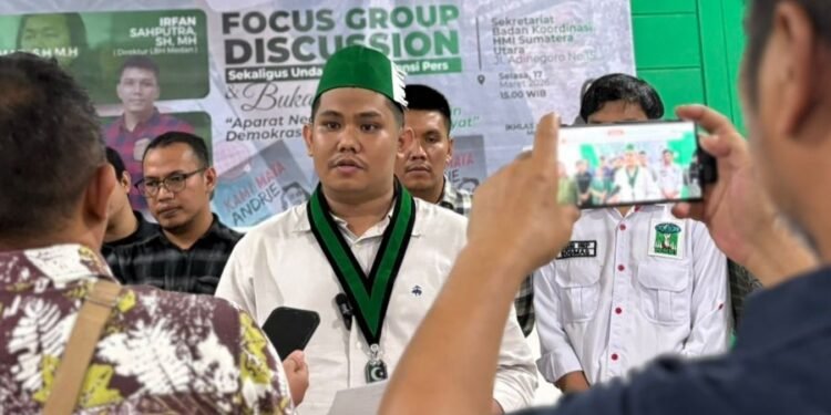 HMI Sumut Respon dan Nyatakan Sikap Penyiraman Air Keras terhadap Aktivis HAM Andrie Yunus