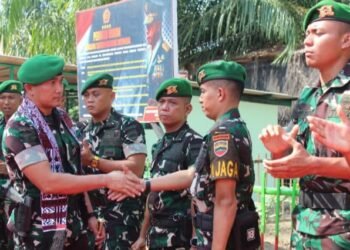 Komandan Brigade Infanteri TP 37/Hujur Siringgis Kunjungi Marshalling Area Yonif TP 907/DS di Langkat