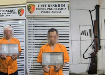 2 Warga Hamparan Perak Diringkus Polisi di Langkat Usai Curi Motor Petani, Ini Modusnya