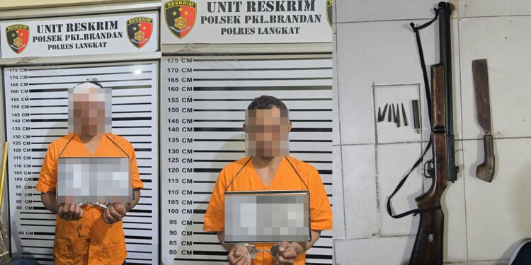 2 Warga Hamparan Perak Diringkus Polisi di Langkat Usai Curi Motor Petani, Ini Modusnya