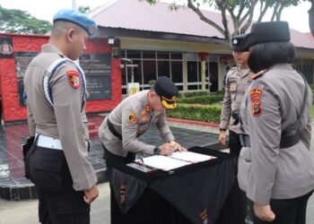 Sertijab PJU Polres Binjai, Kapolsek Binjai Utara Jadi Wakapolres Padangsidimpuan