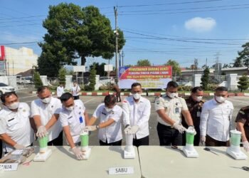 Barang Bukti 1 Kg Sabu Milik Pecatan Polisi Dimusnahkan Kejari Binjai, Vonis 12 Tahun Jadi Sorotan