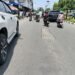 Pengendara Motor Terjatuh, Proyek Jalan Tambal Sulam di Kota Binjai Makan Korban