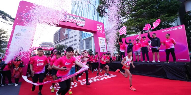 XLSMART Gelar SMARTFREN Fun Run 5G di Medan