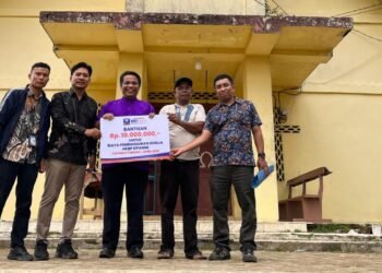 BRI Sibolga Serahkan Bantuan Pembangunan untuk 2 Gereja di Tapteng