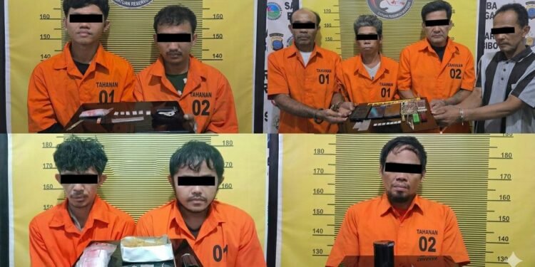 Satres Narkoba Sibolga Ungkap 4 Kasus, Sebanyak 9 Tersangka Diringkus