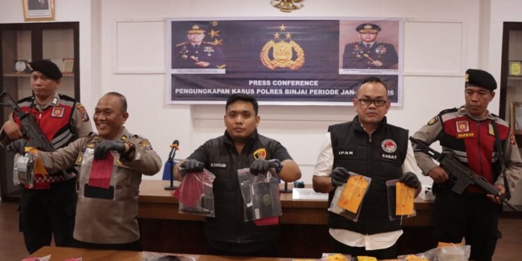 Januari-April 2026, Polres Binjai Ringkus 102 Tersangka Narkoba, 155 Butir Ekstasi Disita