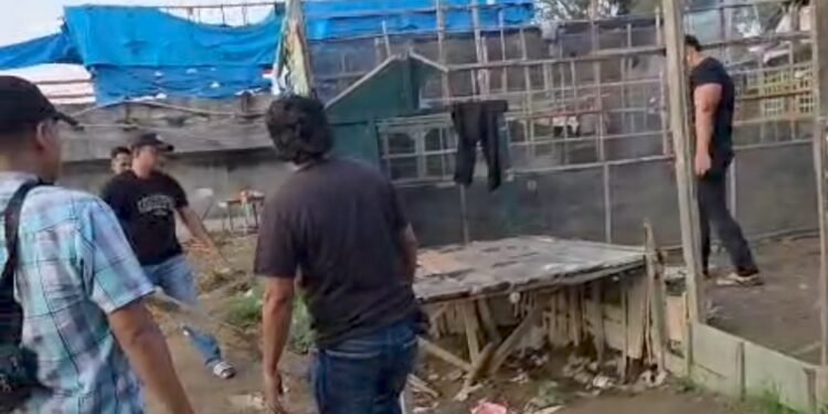Polisi Bakar Gubuk Disekitar Titi Cp Amal Langkat, Usai Disinyalir Jadi Tempat Peredaran Narkoba