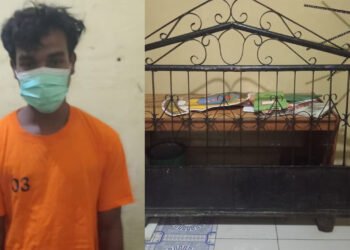 Nekat Curi Pagar Rumah Warga, Pria di Kota Binjai Diringkus Polisi