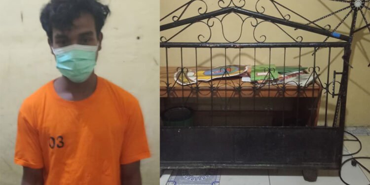 Nekat Curi Pagar Rumah Warga, Pria di Kota Binjai Diringkus Polisi