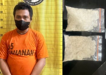 Warga Kecamatan Sunggal diringkus di Kota Binjai, Polisi Sita 202 Gram Sabu