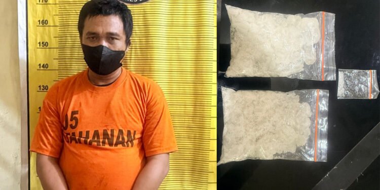 Warga Kecamatan Sunggal diringkus di Kota Binjai, Polisi Sita 202 Gram Sabu