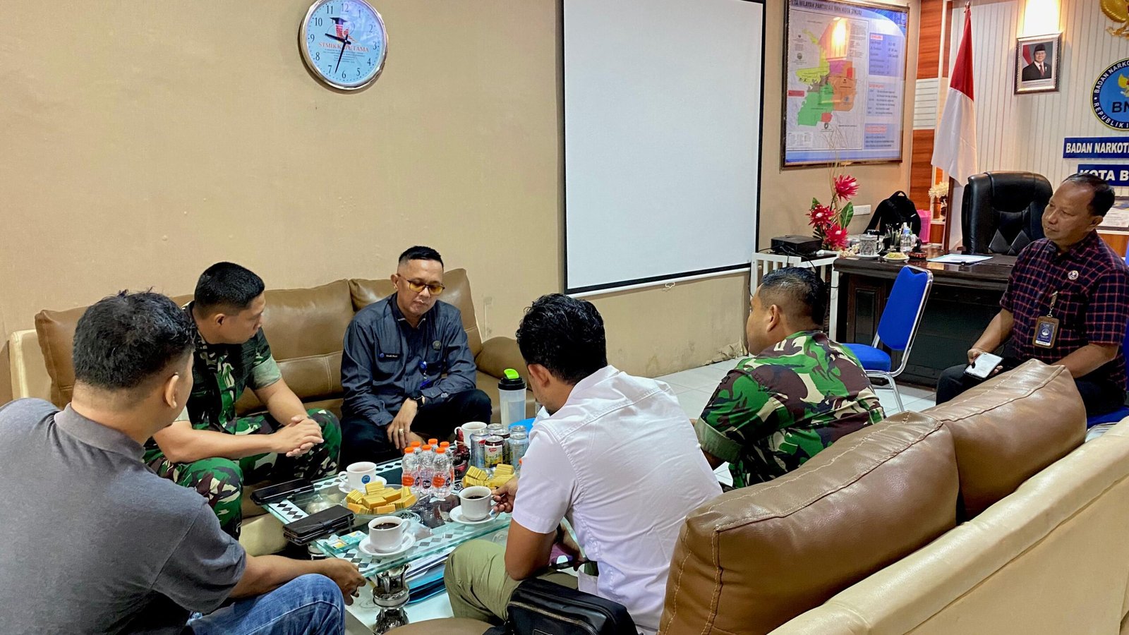 BNN Sambut Danyon Arhanud 11/Wira Bhuana Yudha, Bahas Ancaman Narkoba di Kota Binjai