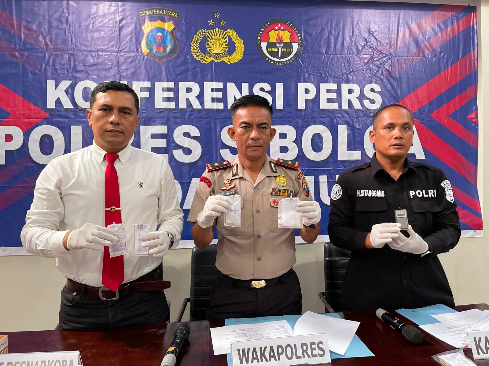Polres Sibolga Ungkap 6 Kasus Narkoba, 10 Tersangka Diamankan